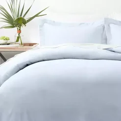Light Blue Ultra Soft 3-pc. Queen Duvet Cover Set
