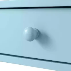 Light Blue X-Frame 2-Shelf Console Table