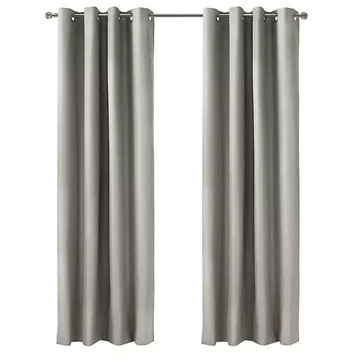 Light Gray Alpine Blackout Curtain Panel, 84 in.