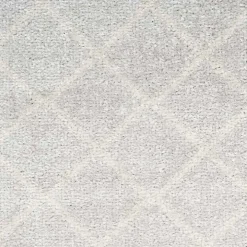 Light Gray Moroccan Washable Runner, 2x8