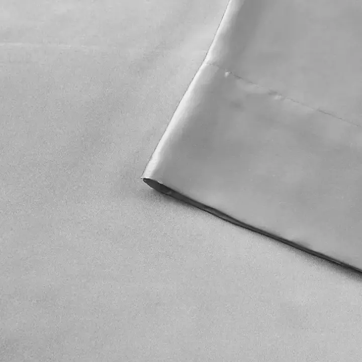 Light Gray Satin 6-pc. Full Sheet Set