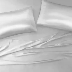 Light Gray Satin 6-pc. Queen Sheet Set