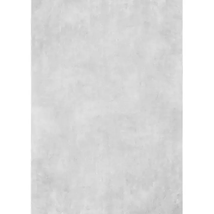 Light Gray Shag Washable Area Rug, 5x8