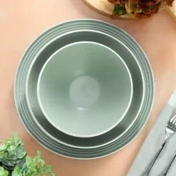 Light Green Emilia Stoneware 16-pc. Dinnerware Set