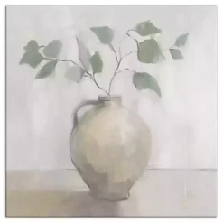 Light Vase Botanical Canvas Art Print