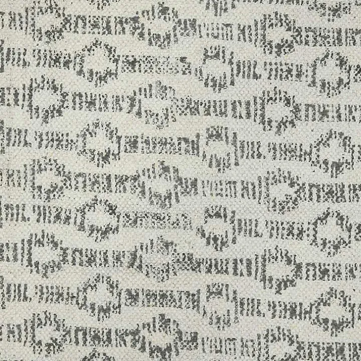 Lilia Gray Geo Stripe Flatweave Runner, 2x8