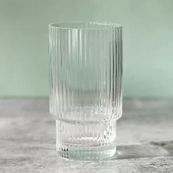 Linear Ribbed Highball Glass
