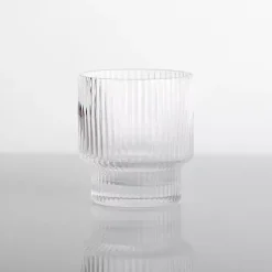 Linear Ribbed Short Glass