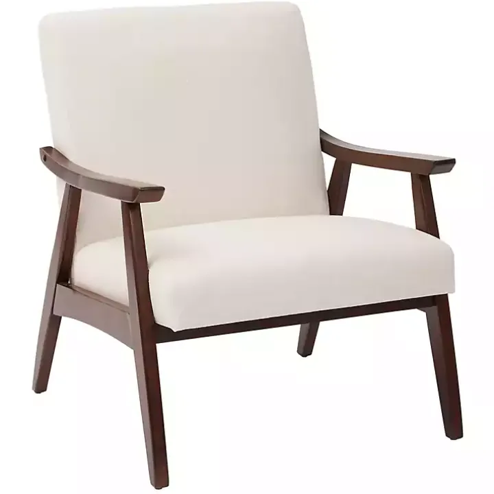 Linen Mid-Century Desmond Accent Chair