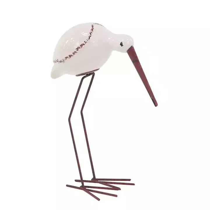 Long Beak Stoneware Bird Figurines, Set of 3