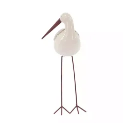 Long Beak Stoneware Bird Figurines, Set of 3