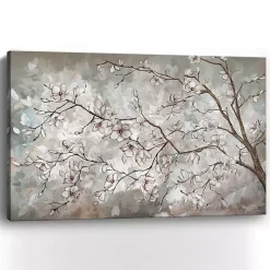 Magnolia Branches Landscape Canvas Art Print
