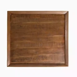 Mango Wood Walnut Angled Square Coffee Table