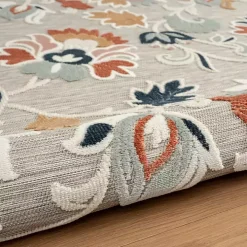 Mara Floral Blossom Indoor/Outdoor Area Rug, 5x7