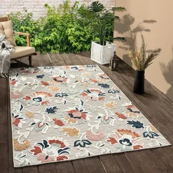 Mara Floral Blossom Indoor/Outdoor Area Rug, 7x9