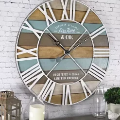Maritime Planks Wall Clock