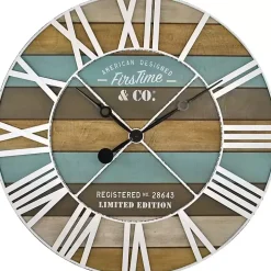 Maritime Planks Wall Clock