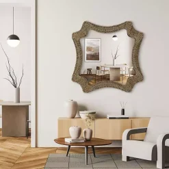 Marley Natural Woven Rope Wall Mirror