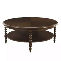 Martha Stewart Brown Round Coffee Table