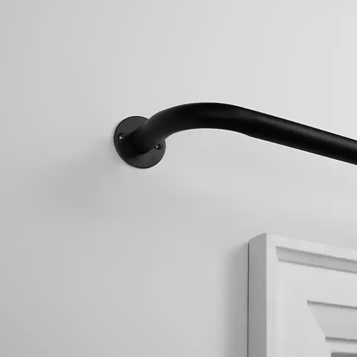 Matte Black Holden Curtain Rod, 72 in.