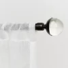 Matte Bronze Eleanor Curtain Rod Set, 120 in.