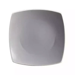 Matte Gray and Black 16-pc. Dinnerware Set