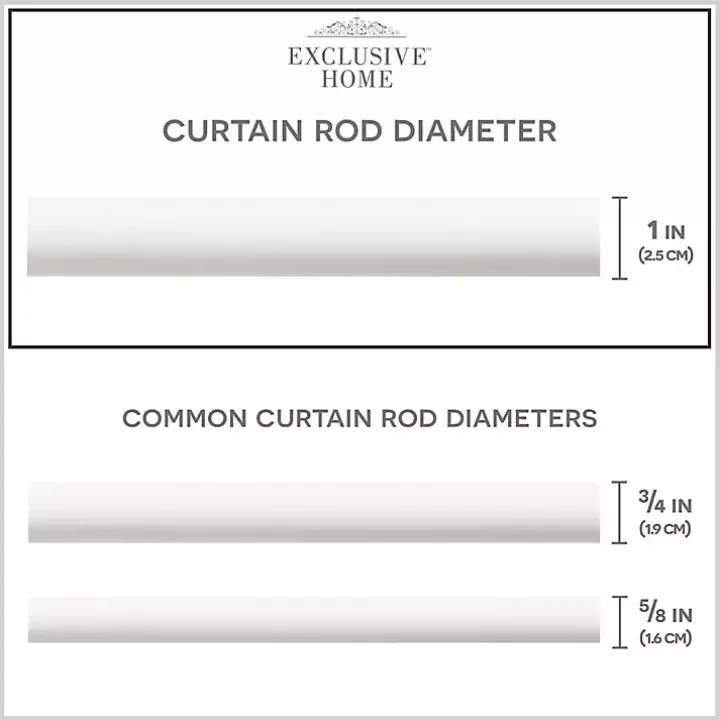 Matte White Open Sphere Curtain Rod, 120 in.