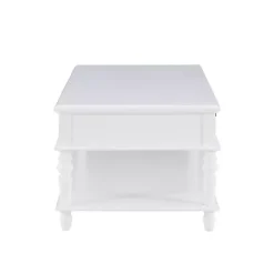 McGhie White 2-Drawer Coffee Table