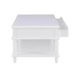 McGhie White 2-Drawer Coffee Table
