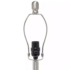 Mercury Hammered Glass White Shade Table Lamp