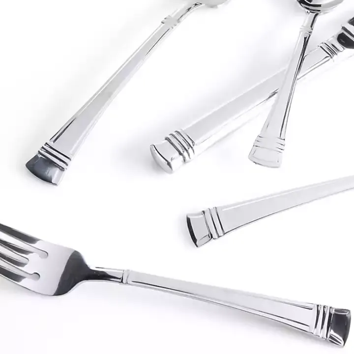 Mercutio Lines Stainless Steel 20-pc. Flatware Set