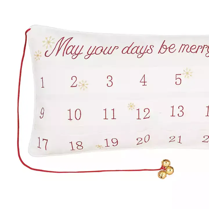 Merry & Bright Advent Calender Lumbar Pillow