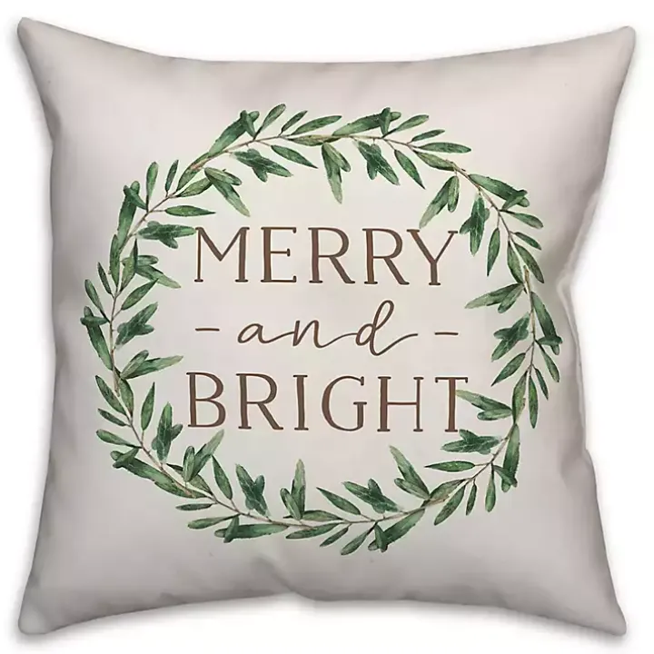 Merry and Bright Buffalo Check Reverse Pillow
