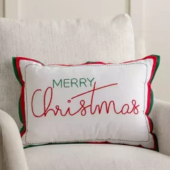 Merry Christmas Double Flange Pillow