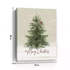 Merry Christmas Woodland Canvas Print, 30x40 in.