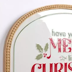Merry Little Christmas Beaded Wall Plaque