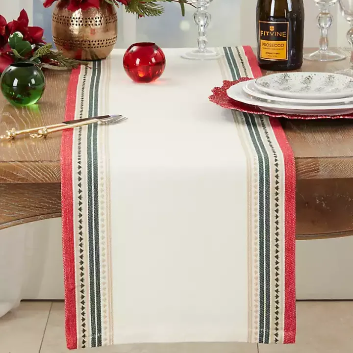 Merry Pines Cotton Runner