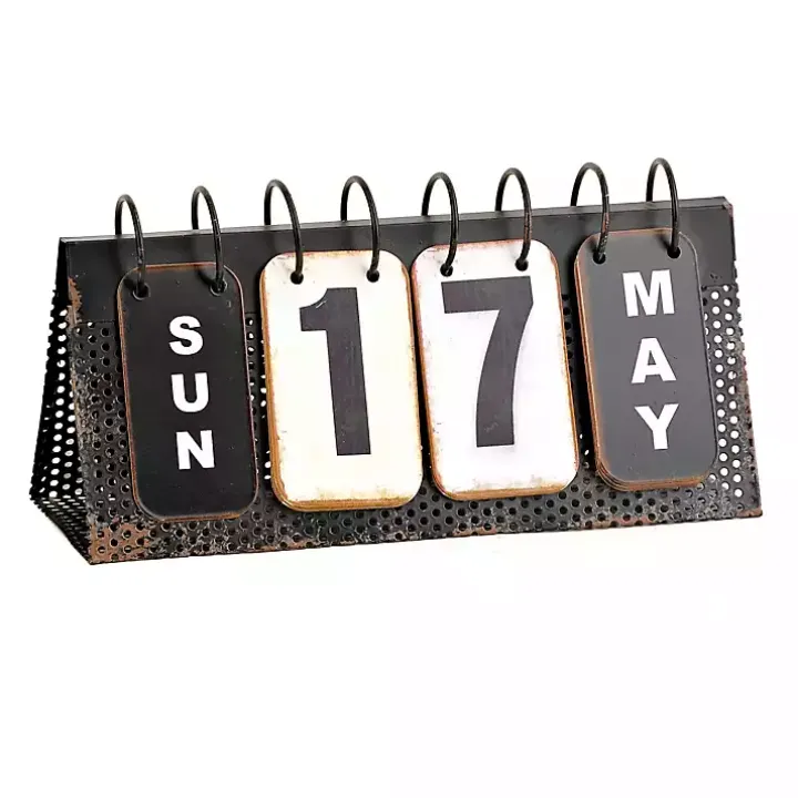 Metal Flip Calendar