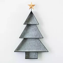 Metal 3-Tier Tree Wall Shelf, 26 in.