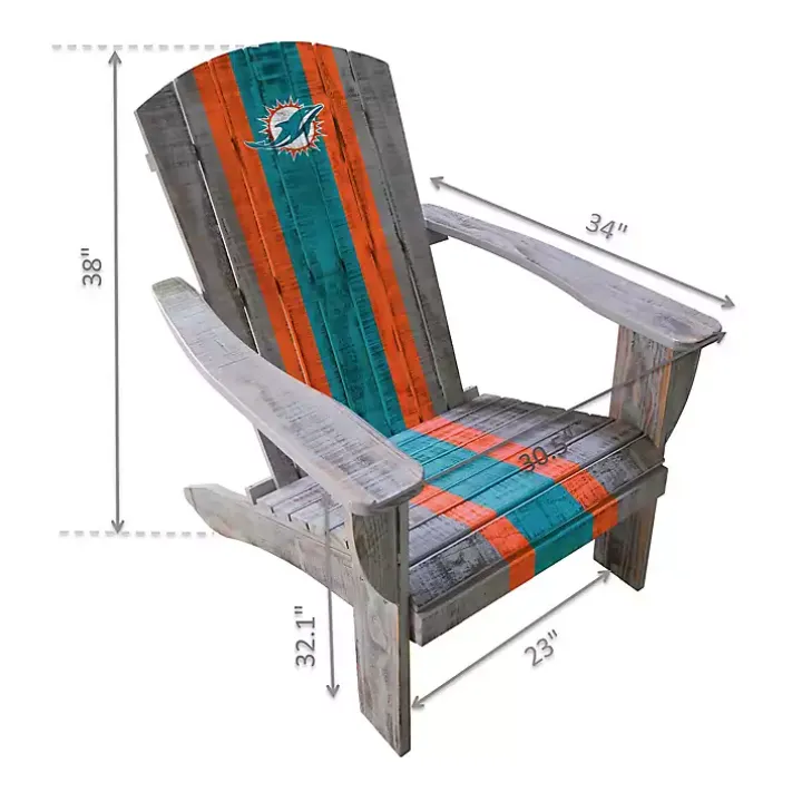 Miami Dolphins Adirondack Outdoor Chair