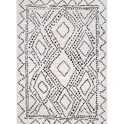 Millie Dotted Diamond Area Rug, 8x10