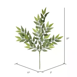 Mini Green Leaves Sprays, Set of 6