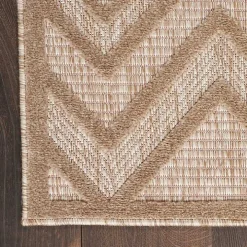 Mocha Diamond Outdoor Area Rug, 6x9