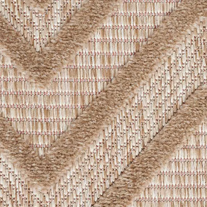 Mocha Diamond Outdoor Area Rug, 6x9
