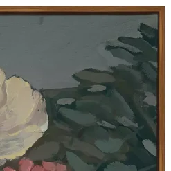 Moody Floral Bouquet Framed Canvas Art Print
