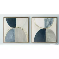 Moon Phase Framed Canvas Art Print, Set of 2