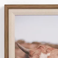 Moove Over Framed Canvas Art Print