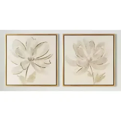 Morning Cheer Framed Canvas Art Prints, Set of 2
