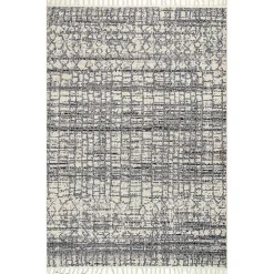 Moroccan Tassel Area Rug, 5x8