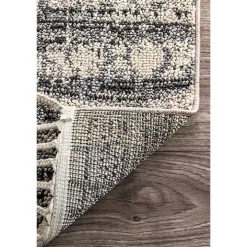 Moroccan Tassel Area Rug, 5x8